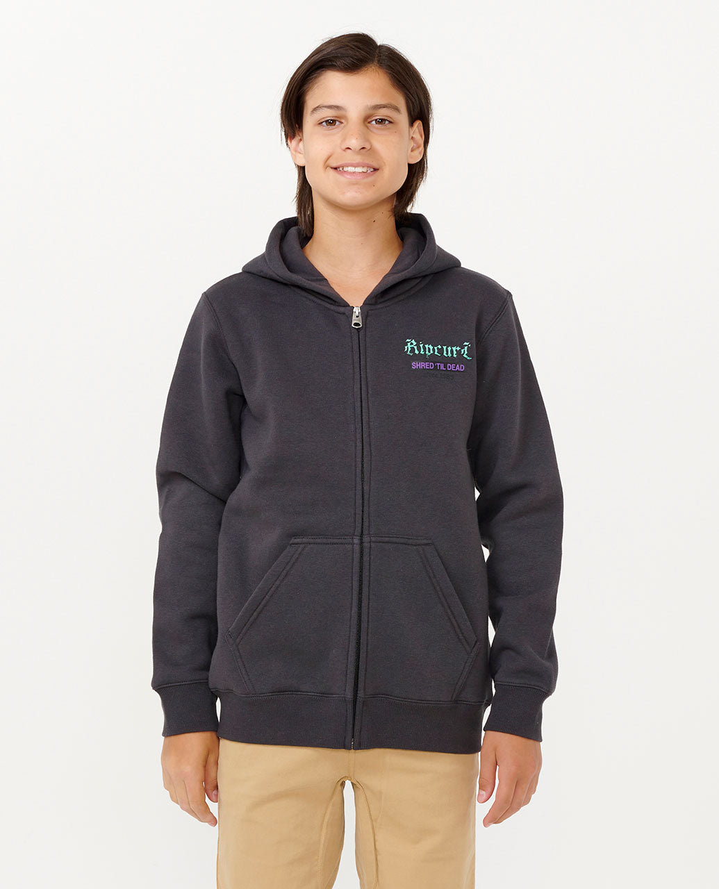 Polaire Rip Curl Oceanic Full Zip Femme/Homme - Coupe Confortable, Fermeture Éclair Complète - Couleur Beige