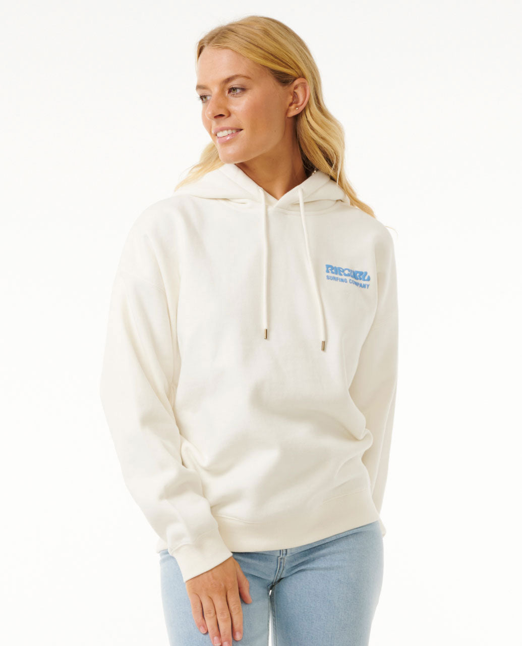 Surf Puff Heritage Hood - Bone/Bright Blue - Surf Clothing