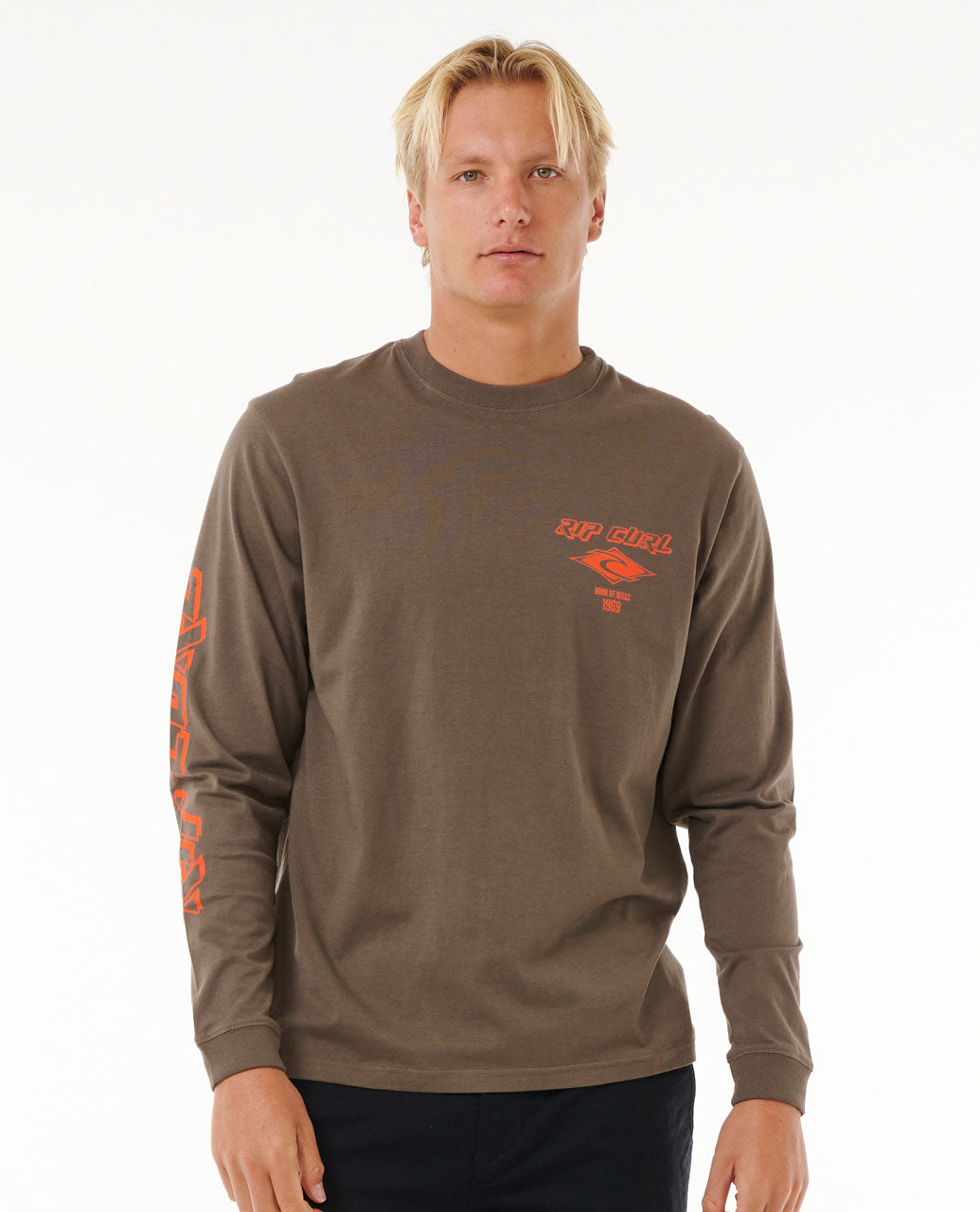 Fade Out Icon Long Sleeve Tee Rock Surf Clothing For Mens Rip Curl fade-out-icon-long-sleeve-tee-rock-surf-clothing-for-mens-rip-curl