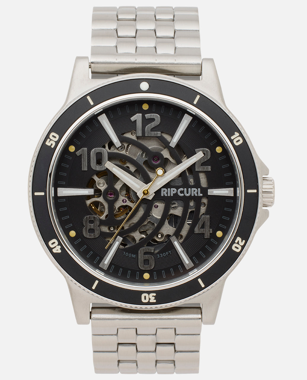 Daze XL Automatic Stainless Steel Watch - Black - Surf Watches for