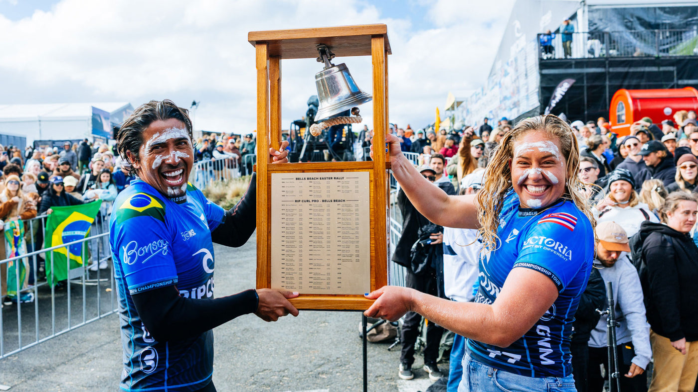 Gabriela Bryan and Miguel Pupo Win 2026 Rip Curl Pro Bells Beach