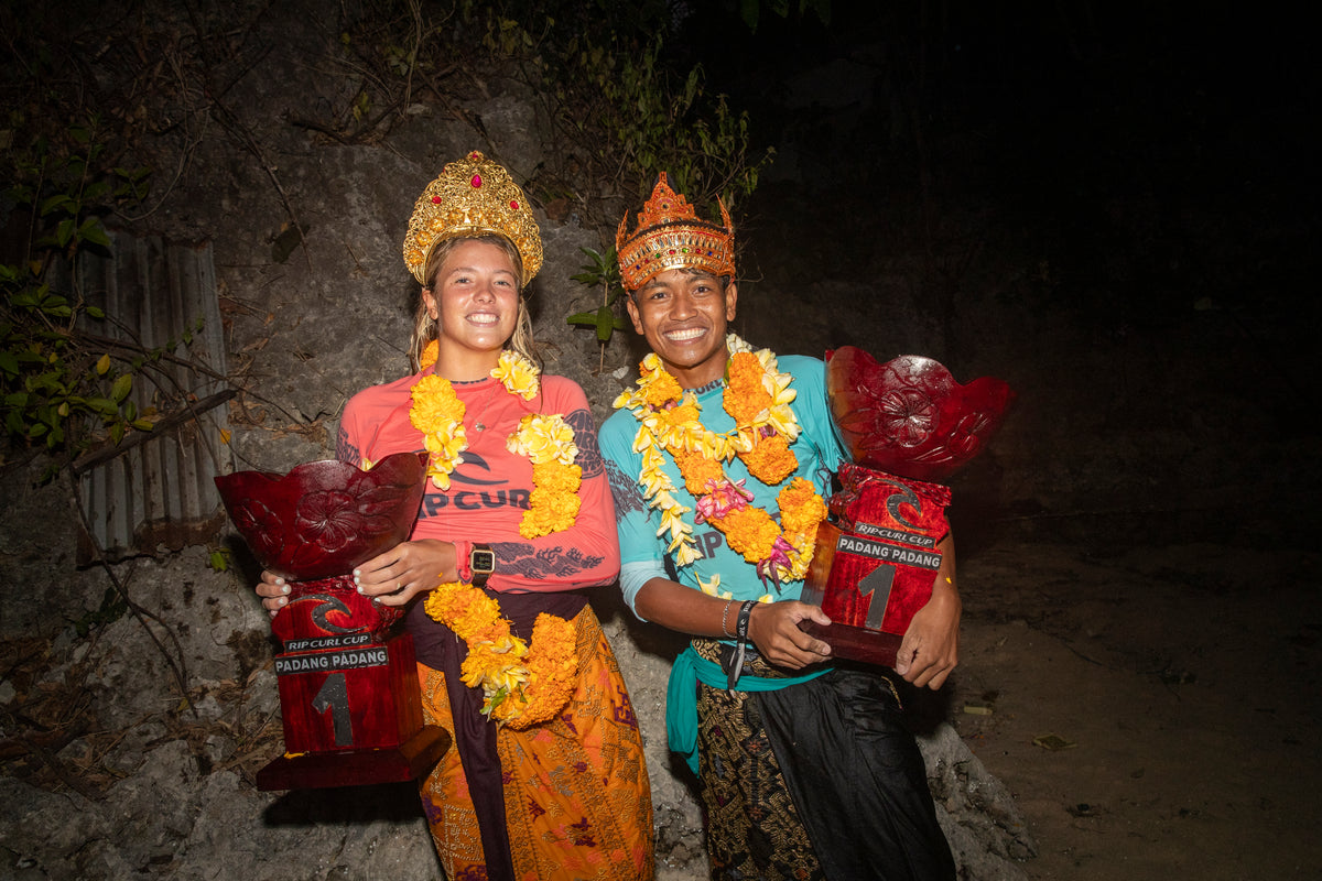 Lucy Darragh And Rajo Saputra Win 2026 Rip Curl Cup Padang Padang