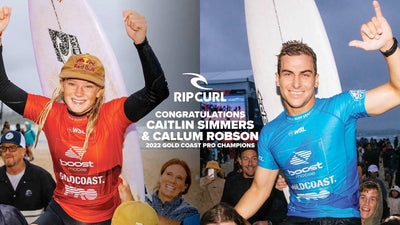 Callum Robson And Caitlin Simmers Surge Atop First Challenger Series Event: 2022 Gold Coast Pro.