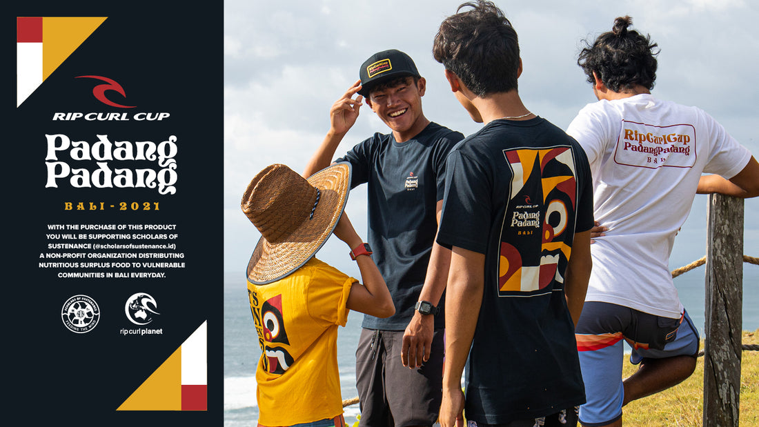 Purchase any Rip Curl Cup Padang Padang Merch and help us support SOS Bali