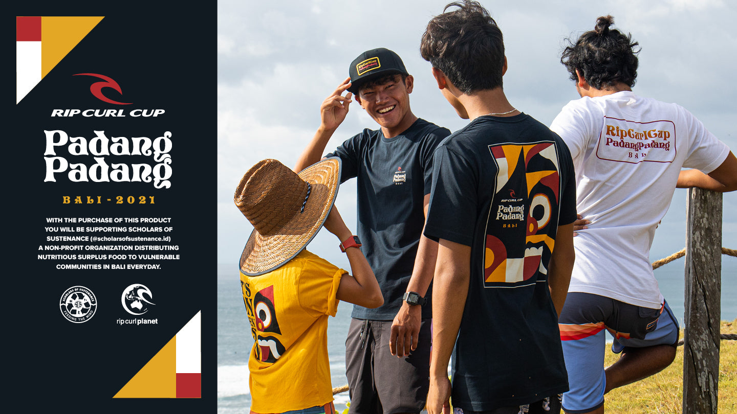 Purchase any Rip Curl Cup Padang Padang Merch and help us support SOS Bali