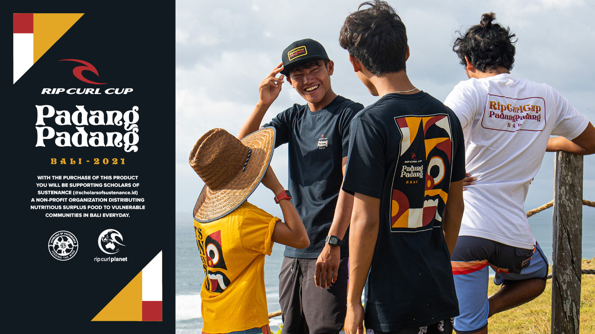 Purchase any Rip Curl Cup Padang Padang Merch and help us support SOS Bali