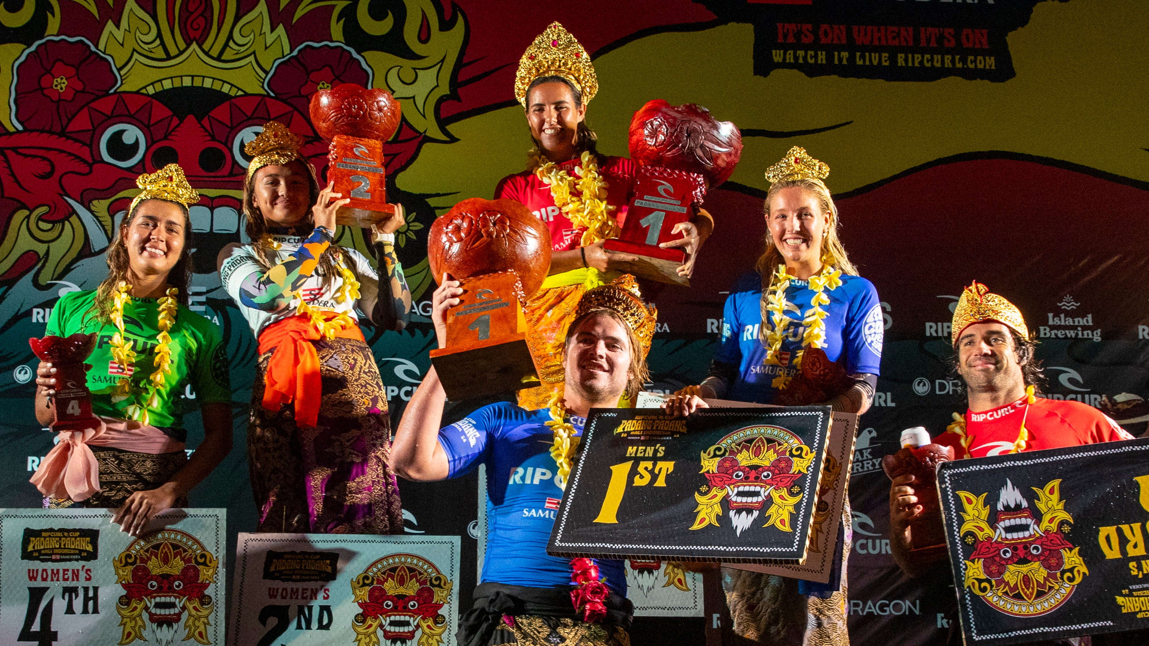 Noa Deane And Moana Jones Wong Triumph At The Rip Curl Cup Padang Padang 2024