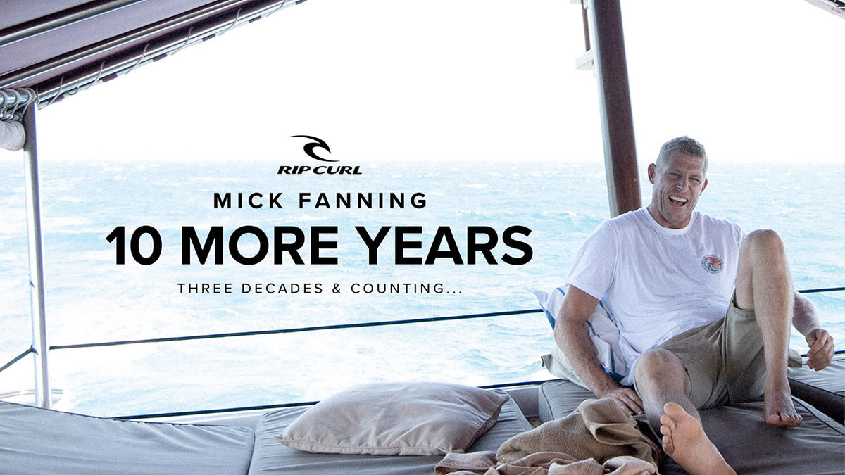 Rip Curl Announces 10-Year Contract with 3x World Champion Mick Fanning