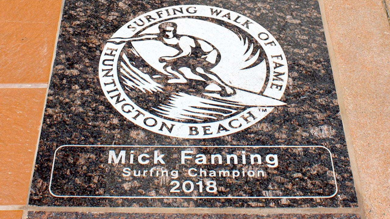 3x World Champion Mick Fanning Inducted Into the Surfing Walk of Fame