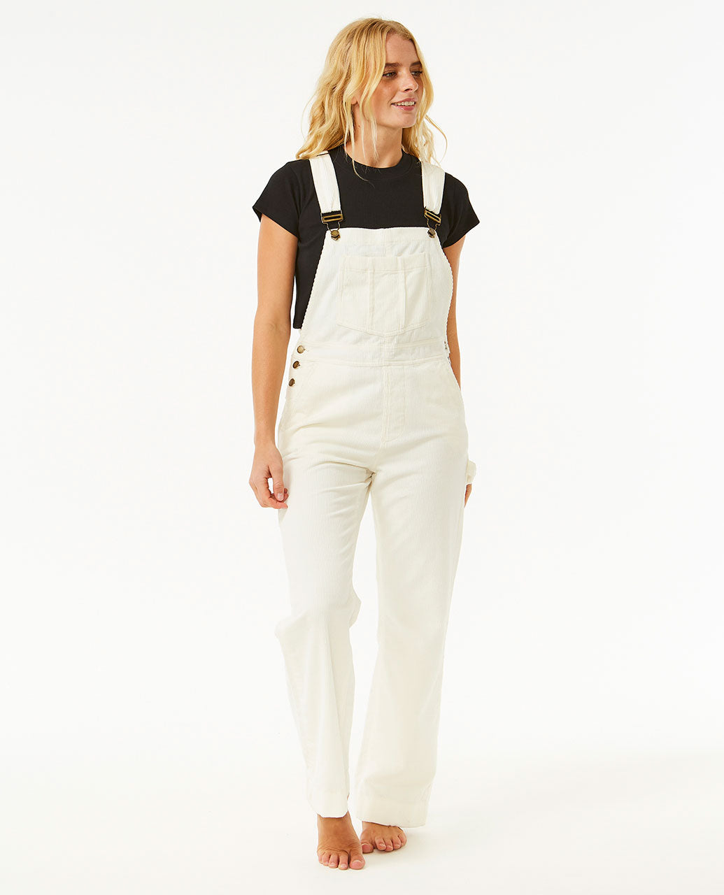 Stevie Cord Overalls - Bone - Surf Clothing for womens – Rip Curl Indonesia