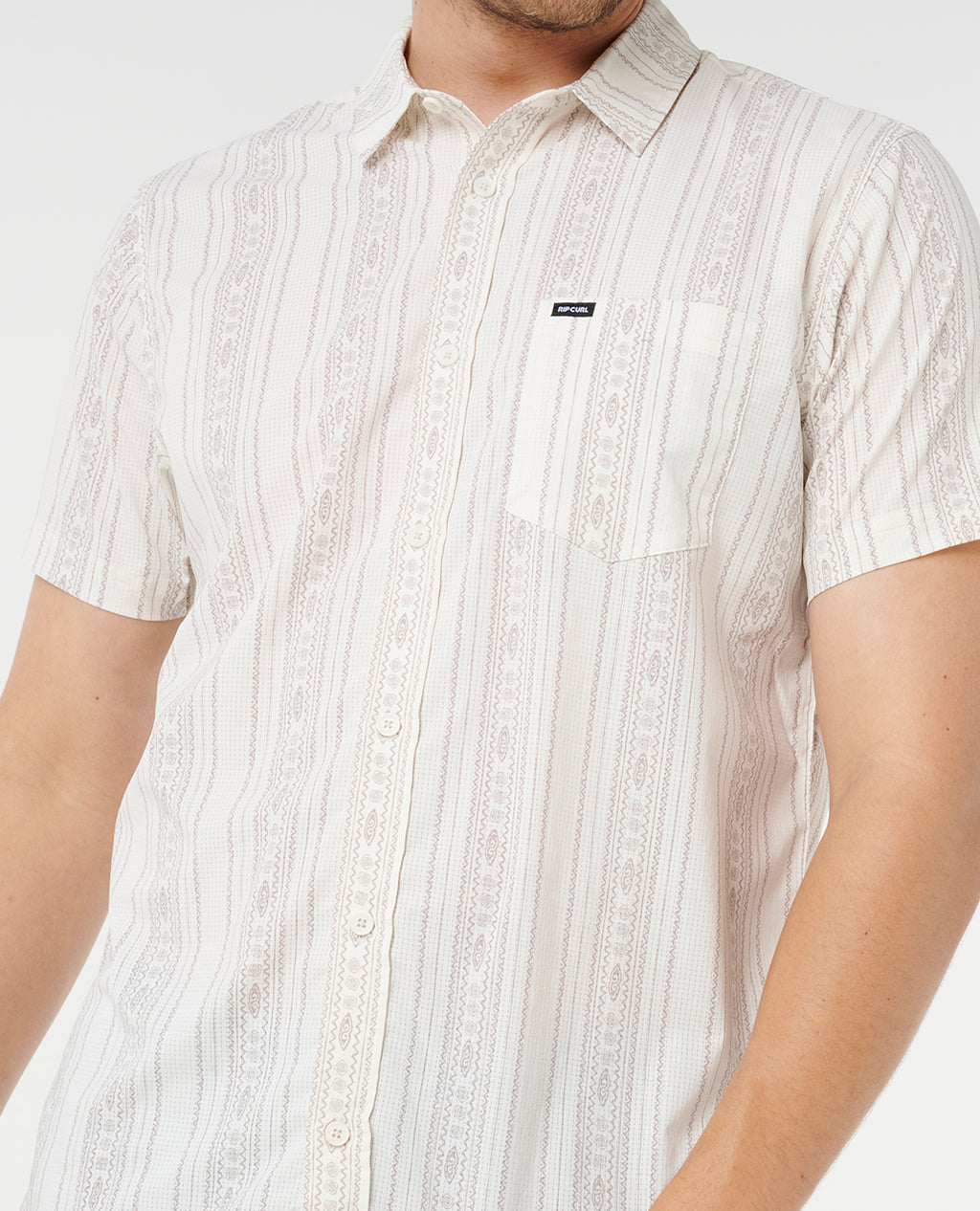 Fun Times Aerotech Short Sleeve Shirt - Off White