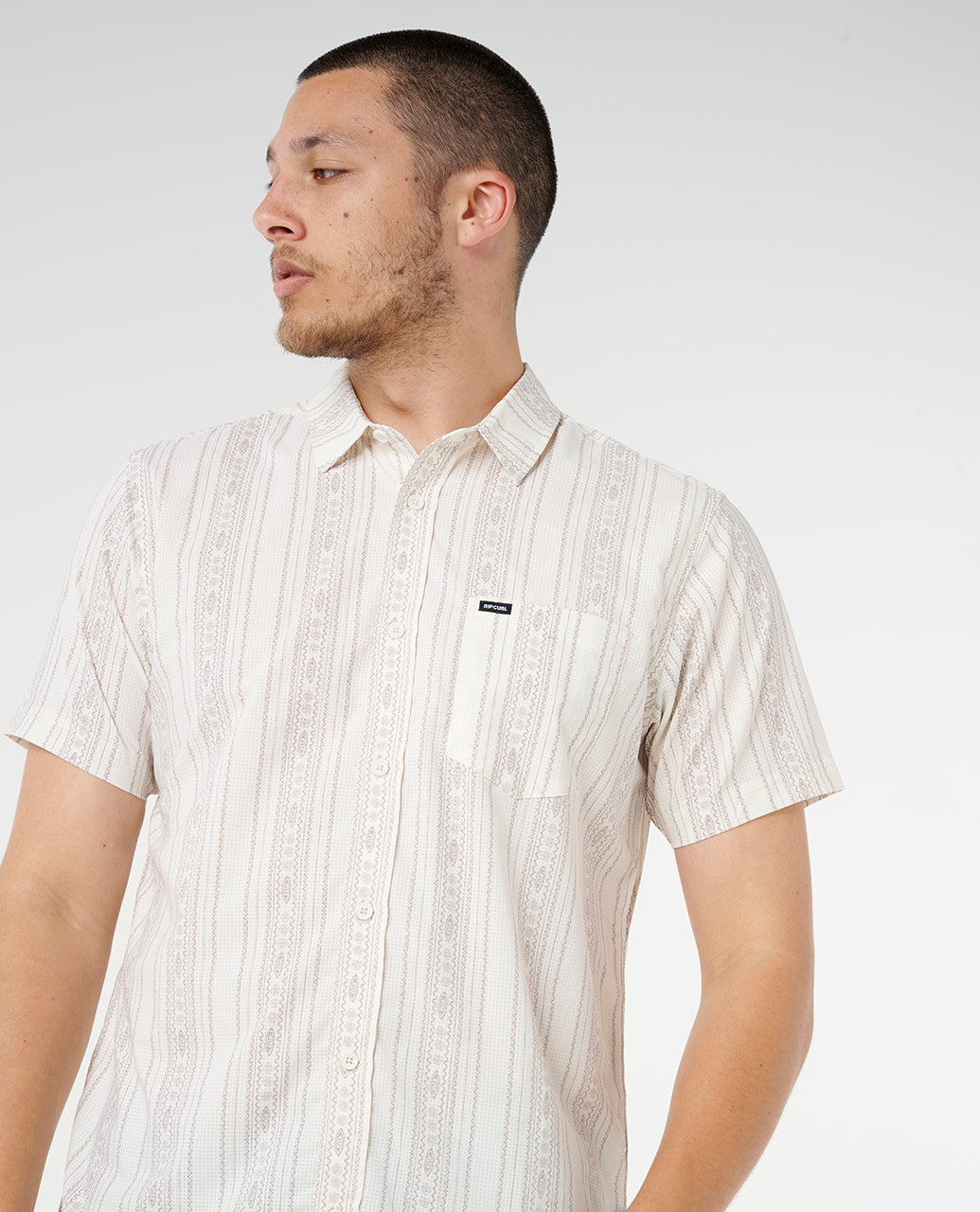 Fun Times Aerotech Short Sleeve Shirt - Off White