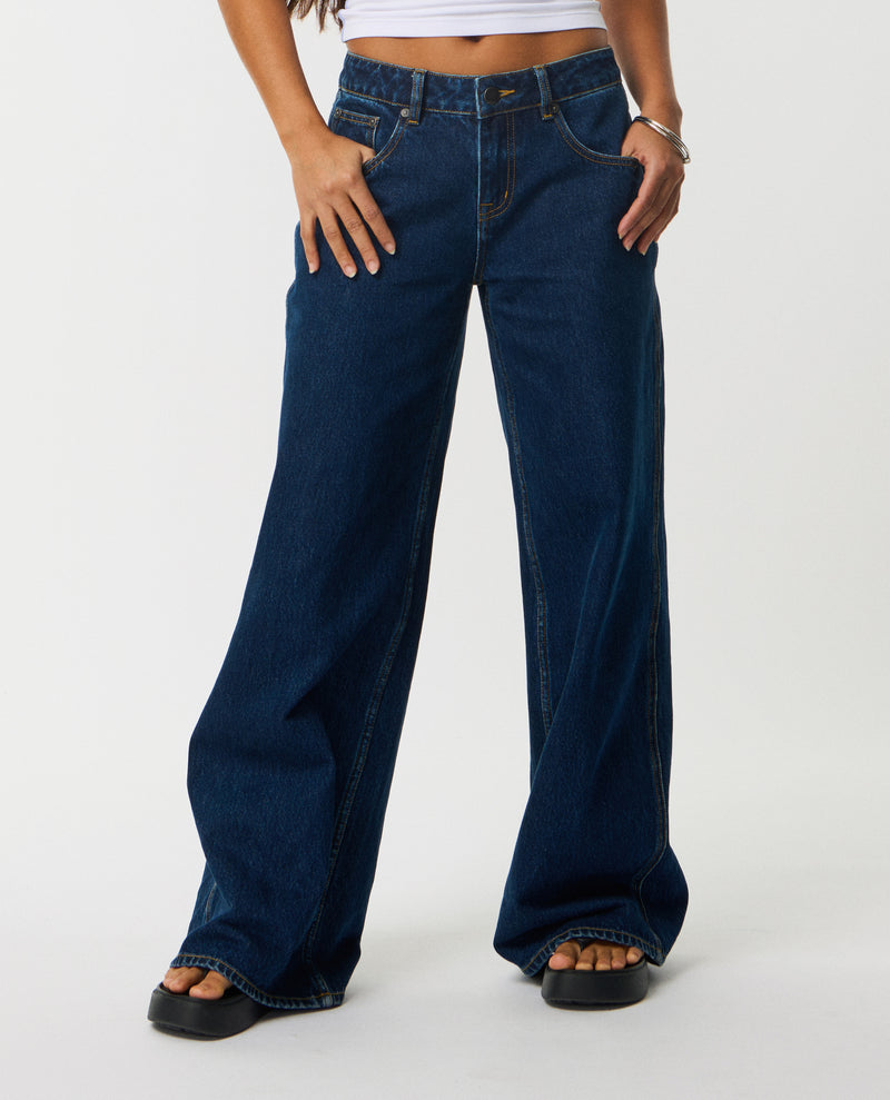 Archive Baggy Low Rise Jeans - True Indigo