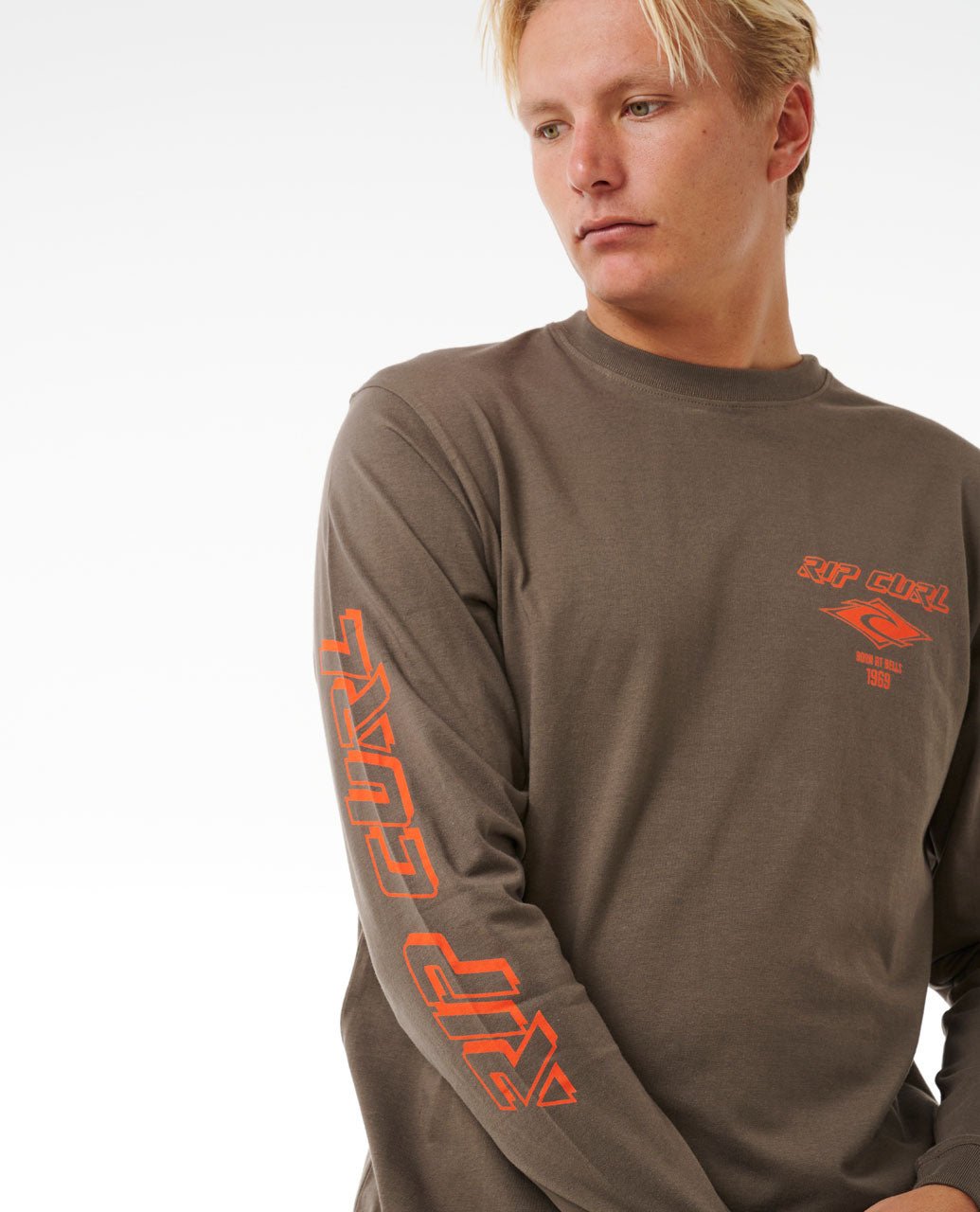 Fade Out Icon Long Sleeve Tee Rock- Surf Clothing for mens – Rip