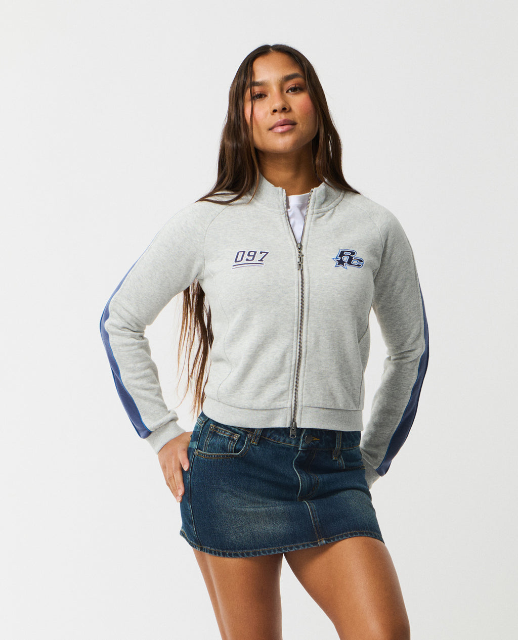 Grey Marle/Navy-1