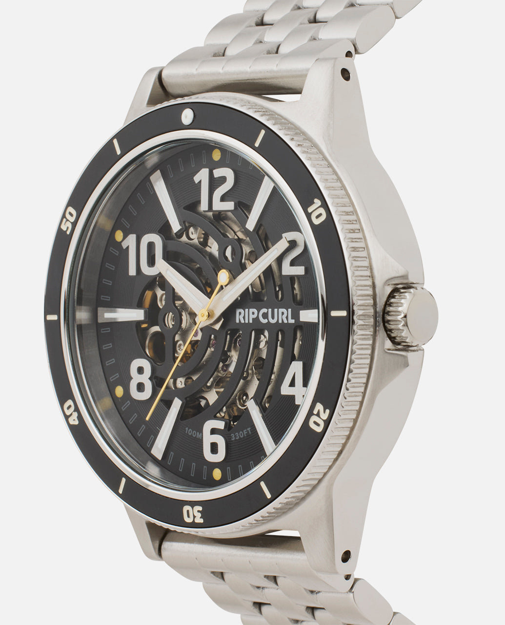 Daze XL Automatic Stainless Steel Watch - Black - Surf Watches for