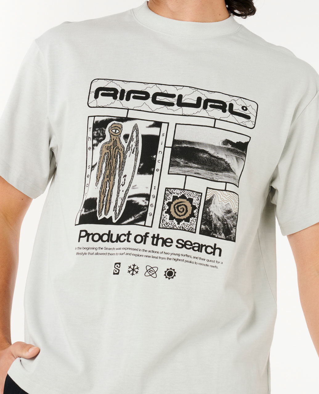 Search Exploration Tee - Iced Grey