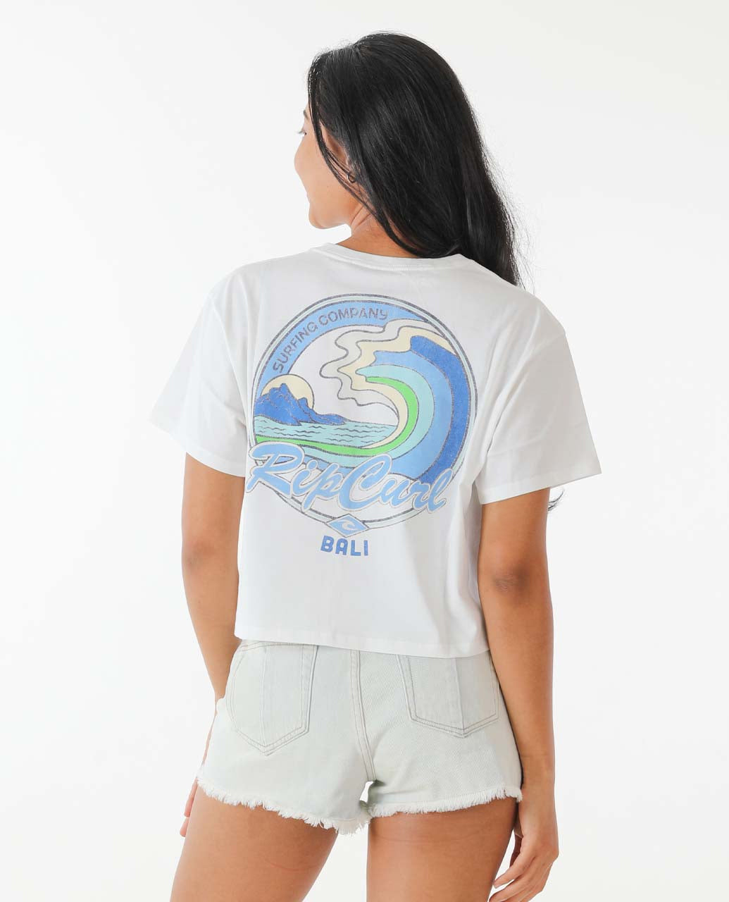 Layday Desto Crop Tee - Bone Bali