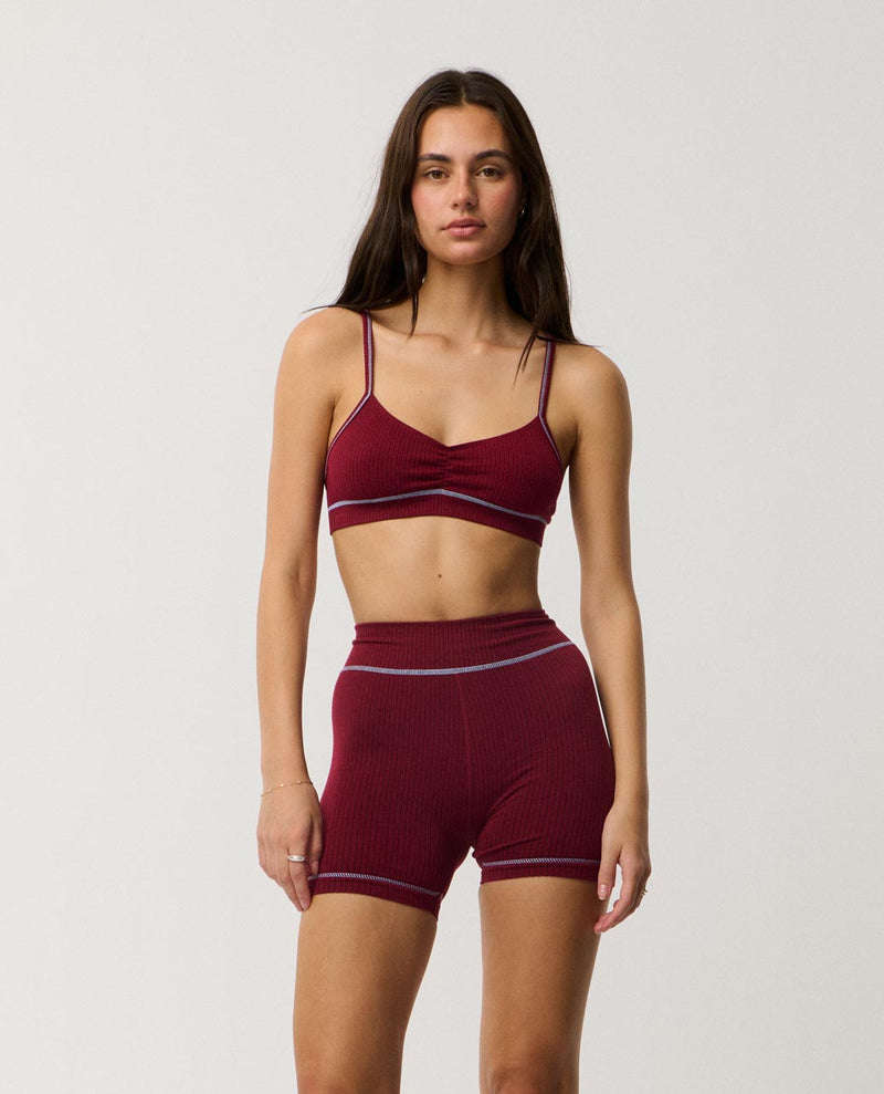Stephanie Gilmore Knitted Crop - Plum