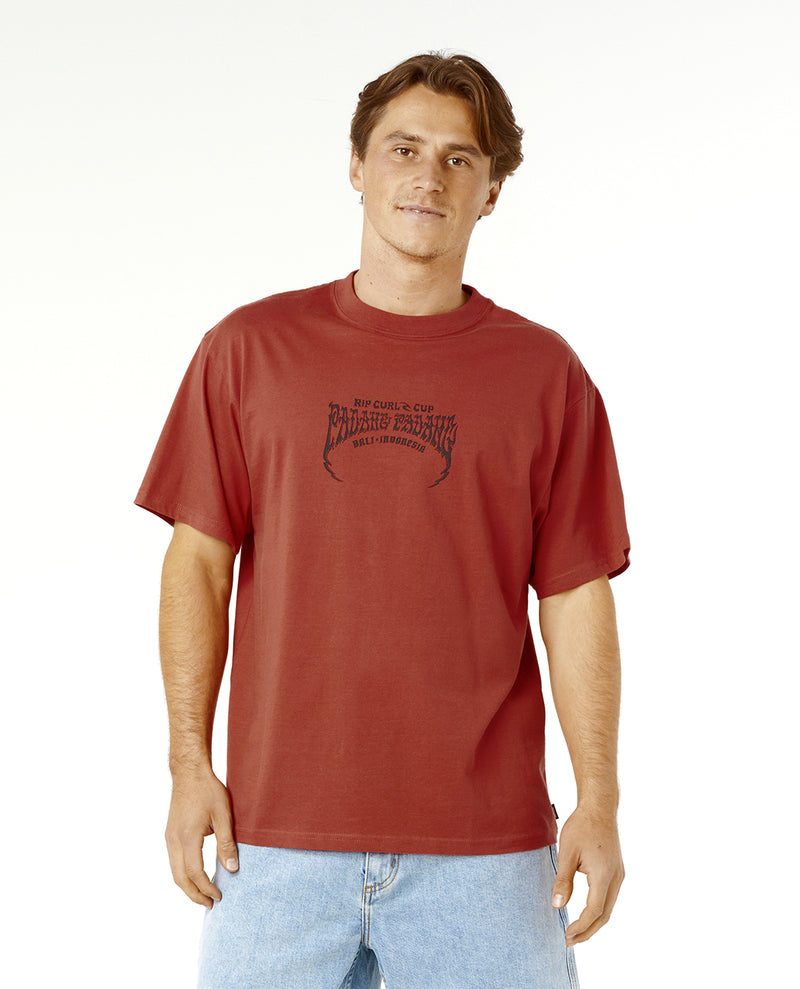 Padang Cup 26 Logo Tee - Washed Red