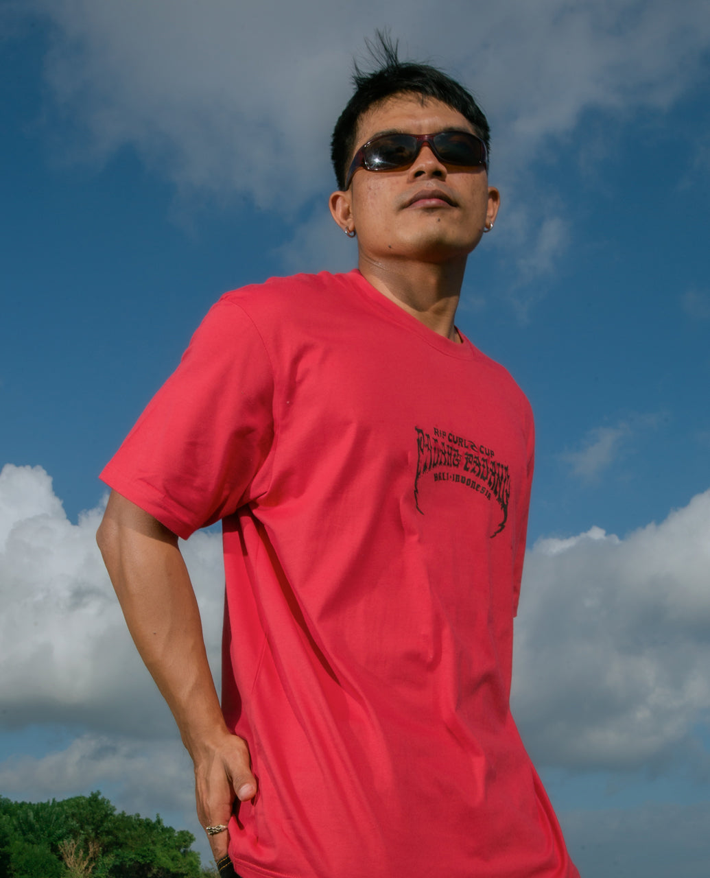 Padang Cup 26 Logo Tee - Washed Red