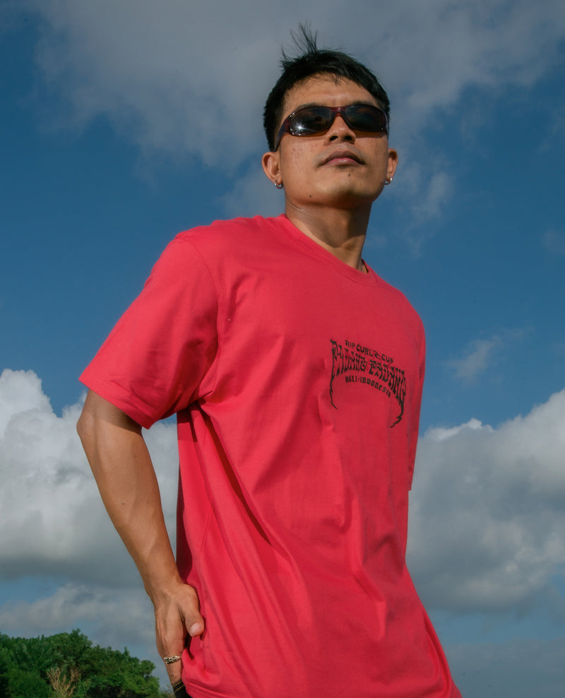 Padang Cup 26 Logo Tee - Washed Red