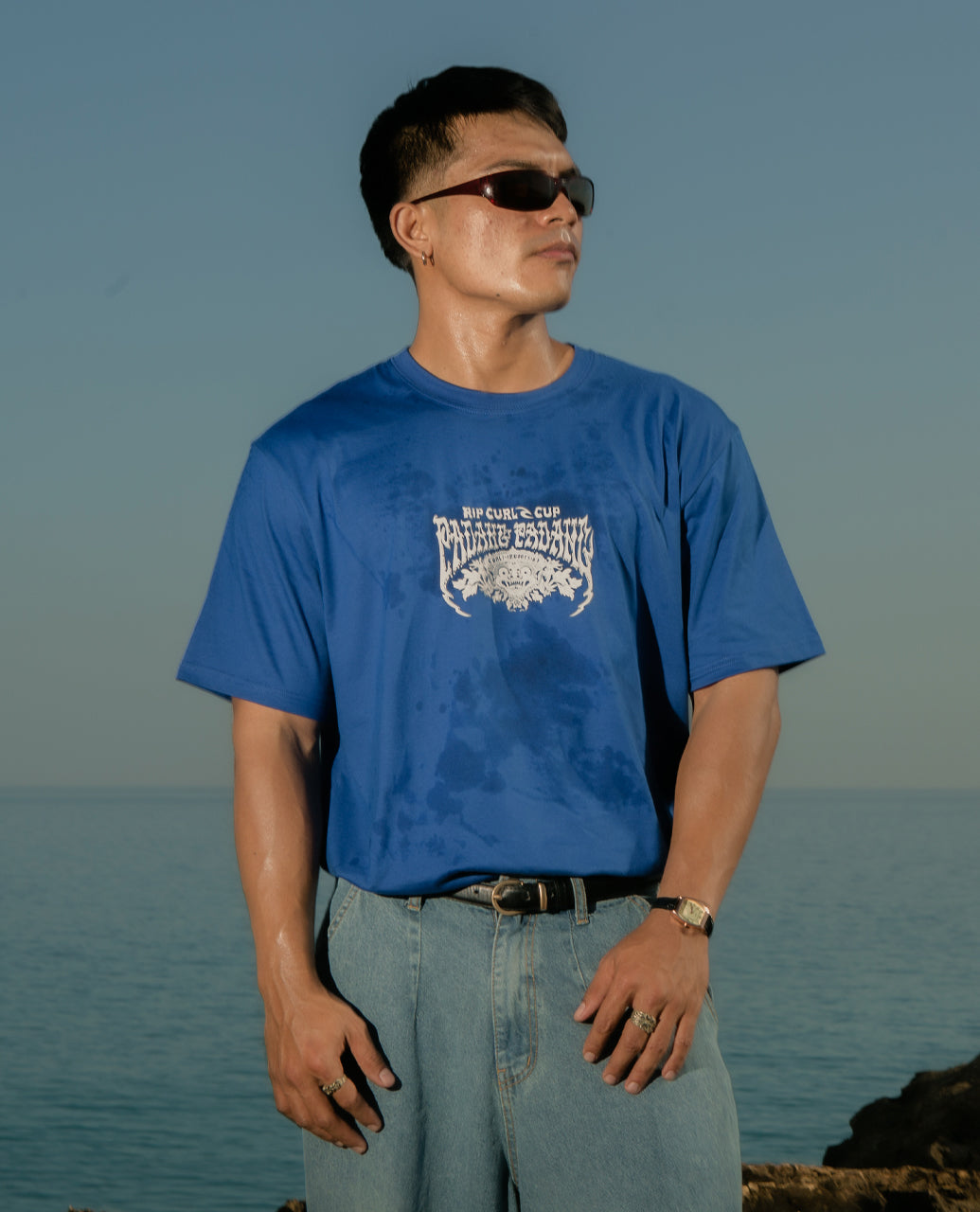 Padang Cup 26 Poster Tee - Electric Cobalt