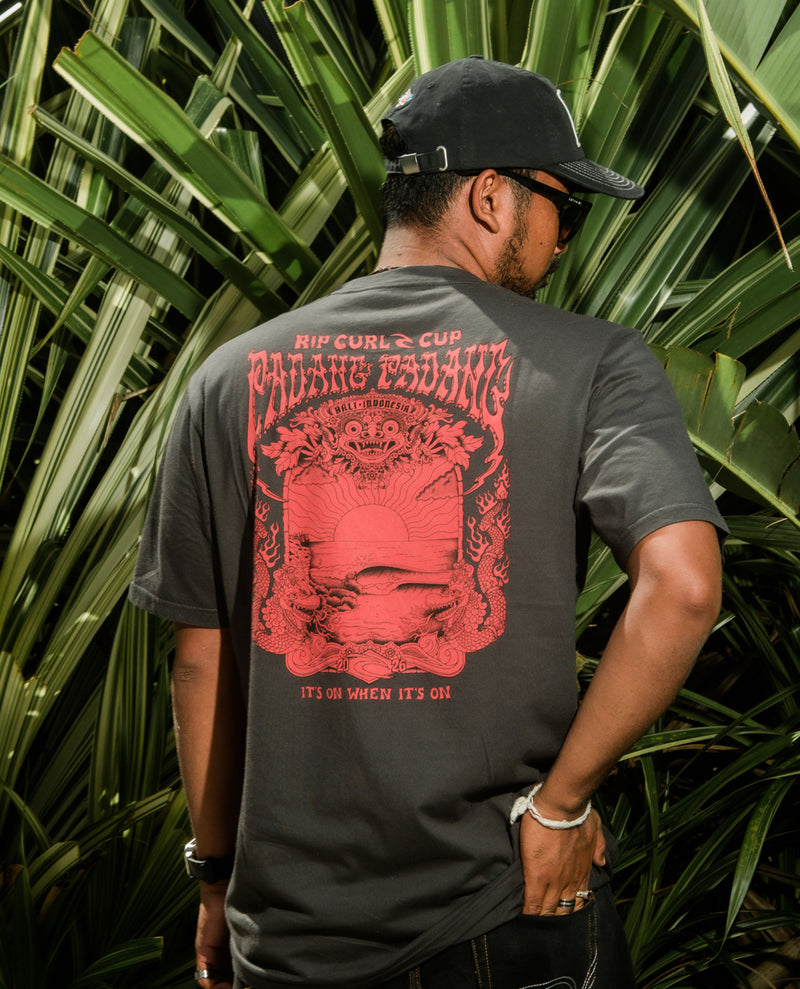 Padang Cup 26 Poster Tee - Washed Black
