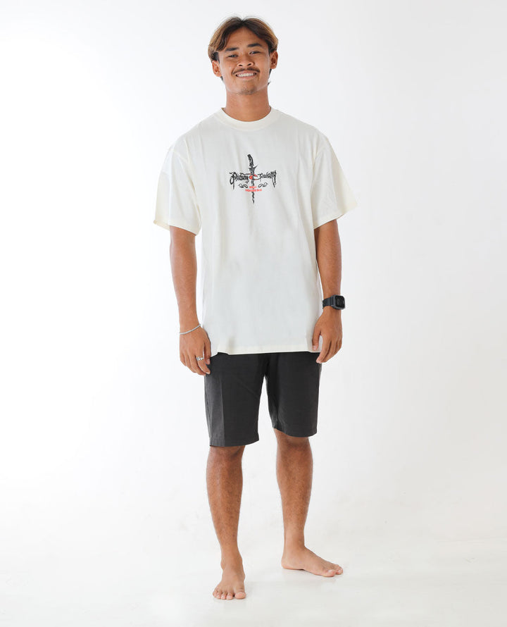 Padang Padang 25 Barong Tee - Bone - Surf Clothing for mens