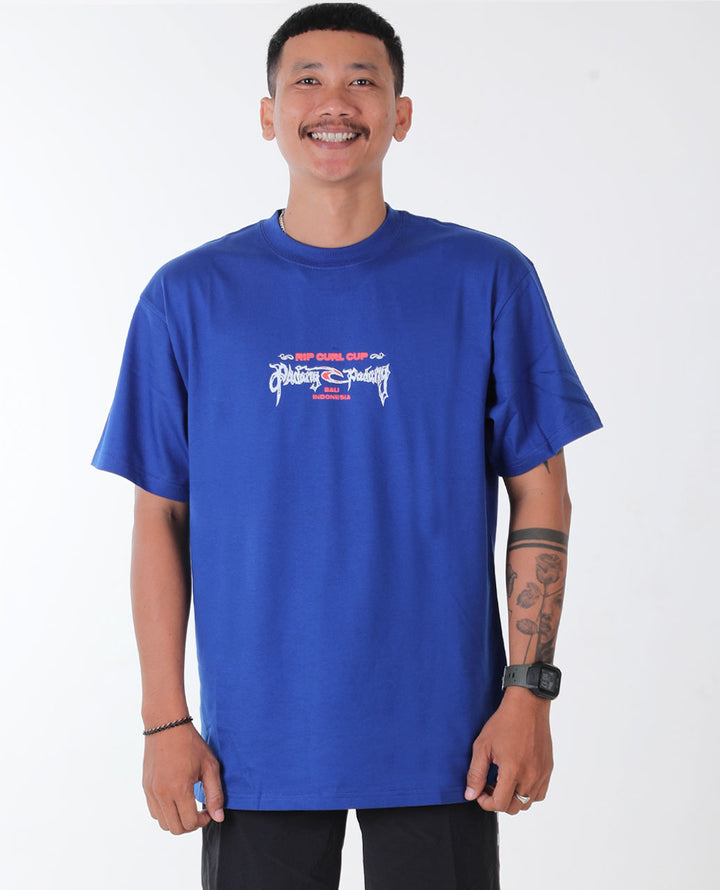 RIP CURL☆Padang Padang 25 Barong Tee コットン 半袖 Tシャツ Padang Padang 25 Barong Tee - Washed Black - Surf Clothing