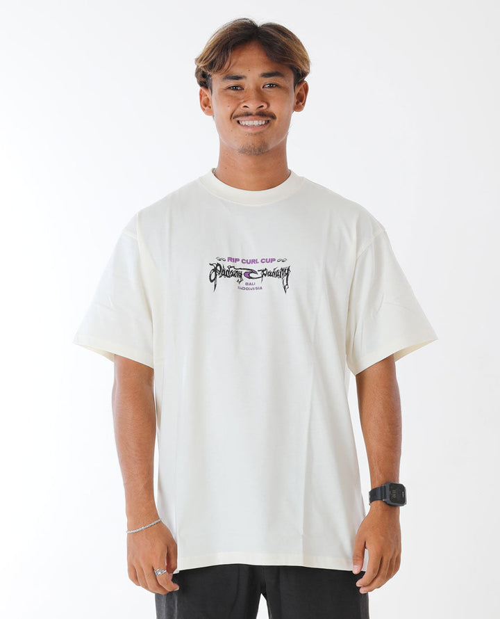 Padang Padang 25 Poster Tee - Bone - Surf Clothing for mens