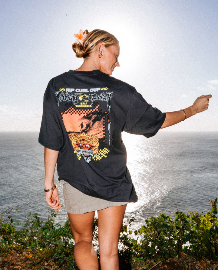 RIP CURL☆Padang Padang 25 Poster Tee コットン 半袖 Tシャツ Padang Padang 25 Poster Tee - Watermelon - Surf Clothing for