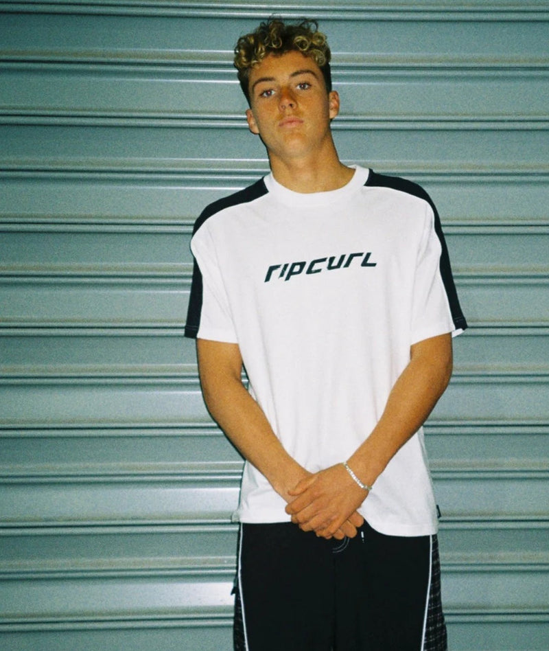 Archive Up Top Panel Tee - White