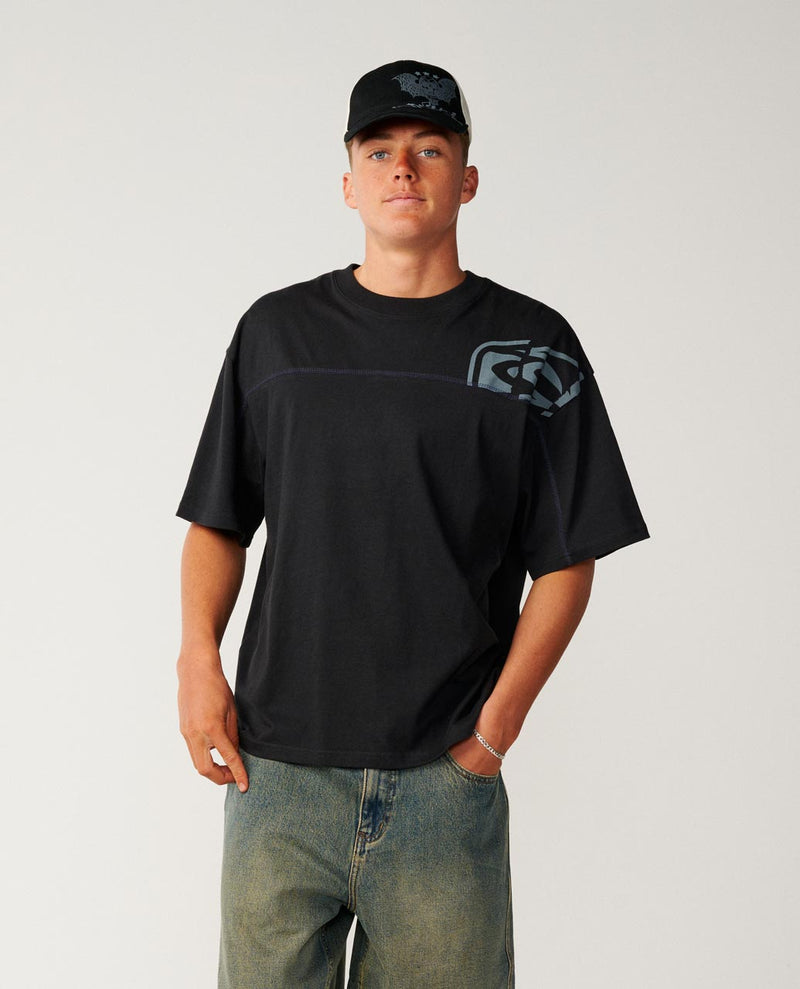 Archive Thrashed Panel Tee - Black