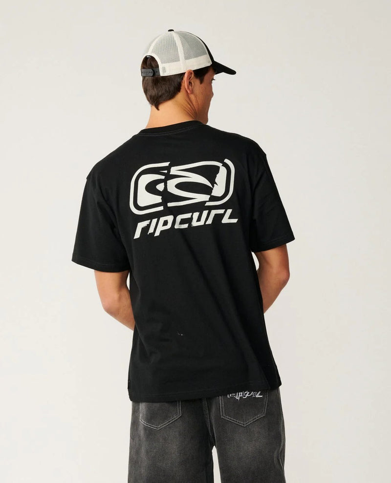 Archive Ripped Loose Tee - Black