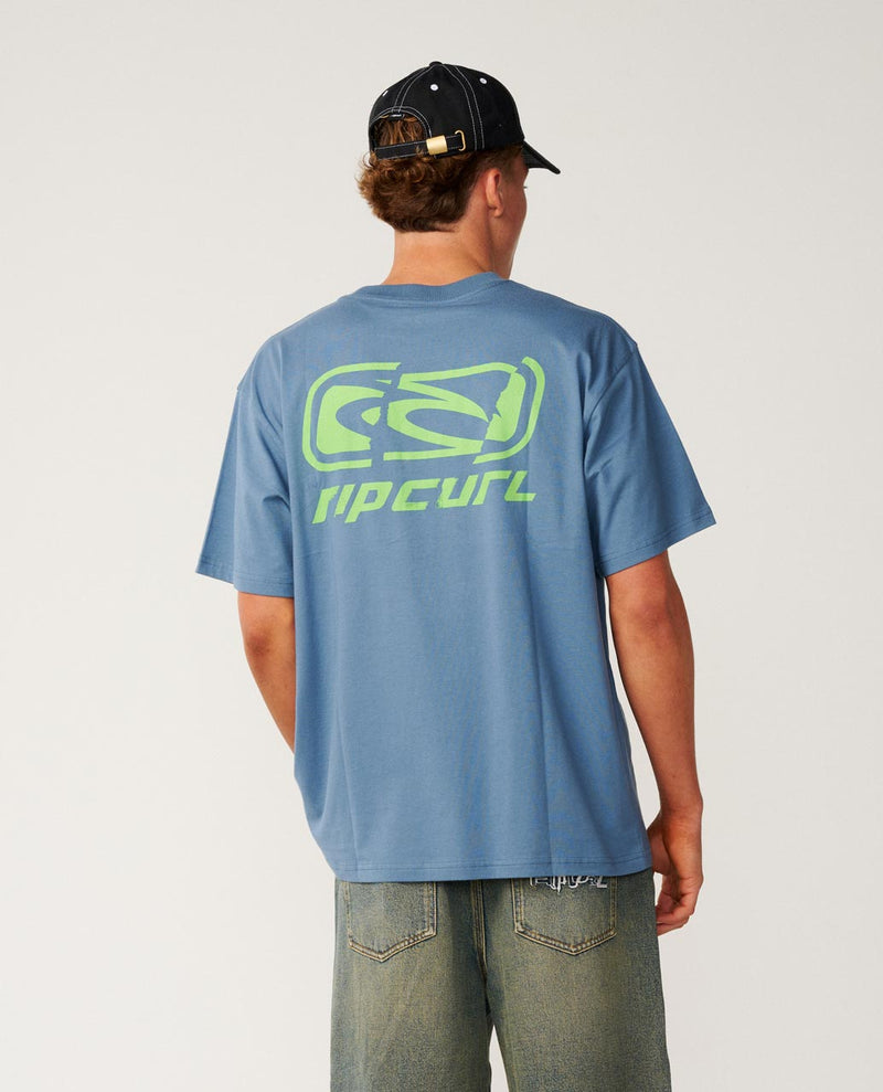 Archive Ripped Loose Tee - Bluefin