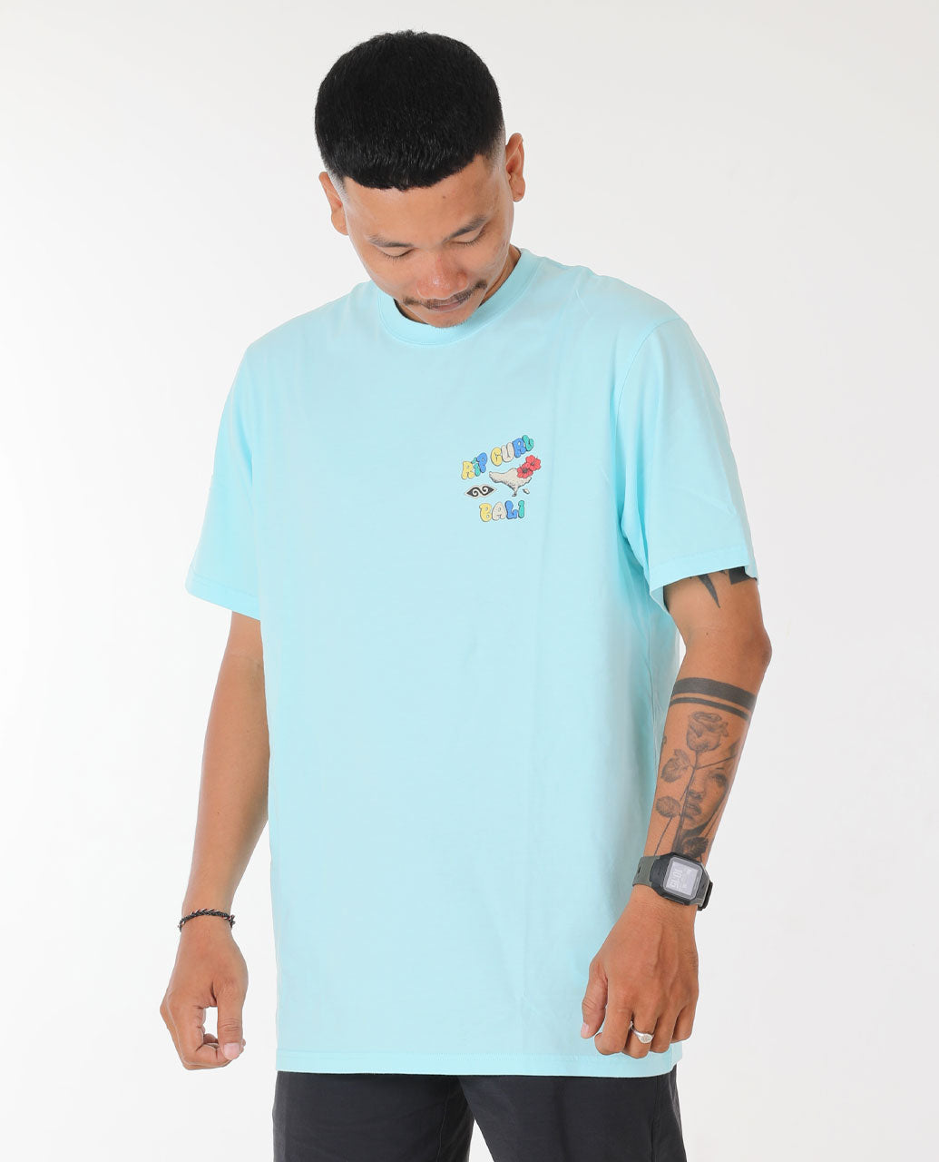 Bali Putu Surya Culture Tee - Atomizer Blue