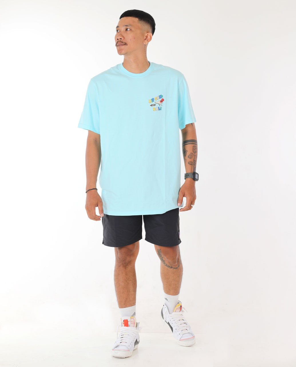 Bali Putu Surya Culture Tee - Atomizer Blue