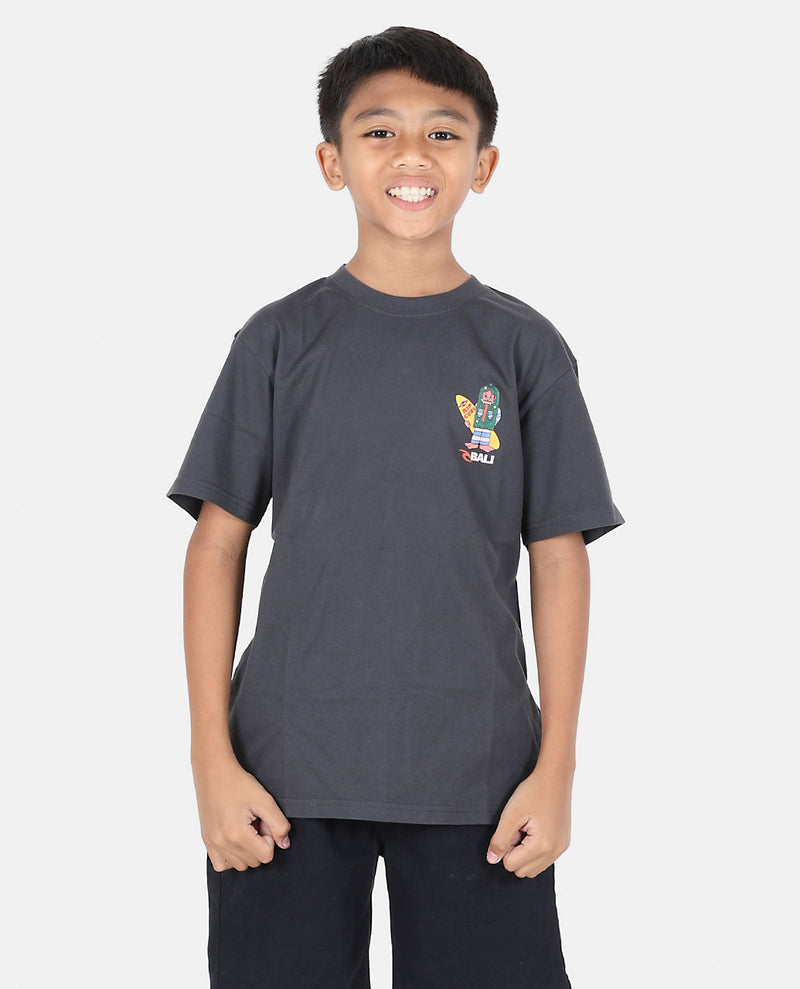 Bali Ode Rangda Tee - Boys - Washed Black
