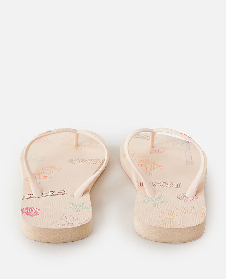 RIP CURL☆Mixed Bloom Open Toe プリントロゴ ビーチサンダル Mixed Bloom Open Toe - Rip Curl