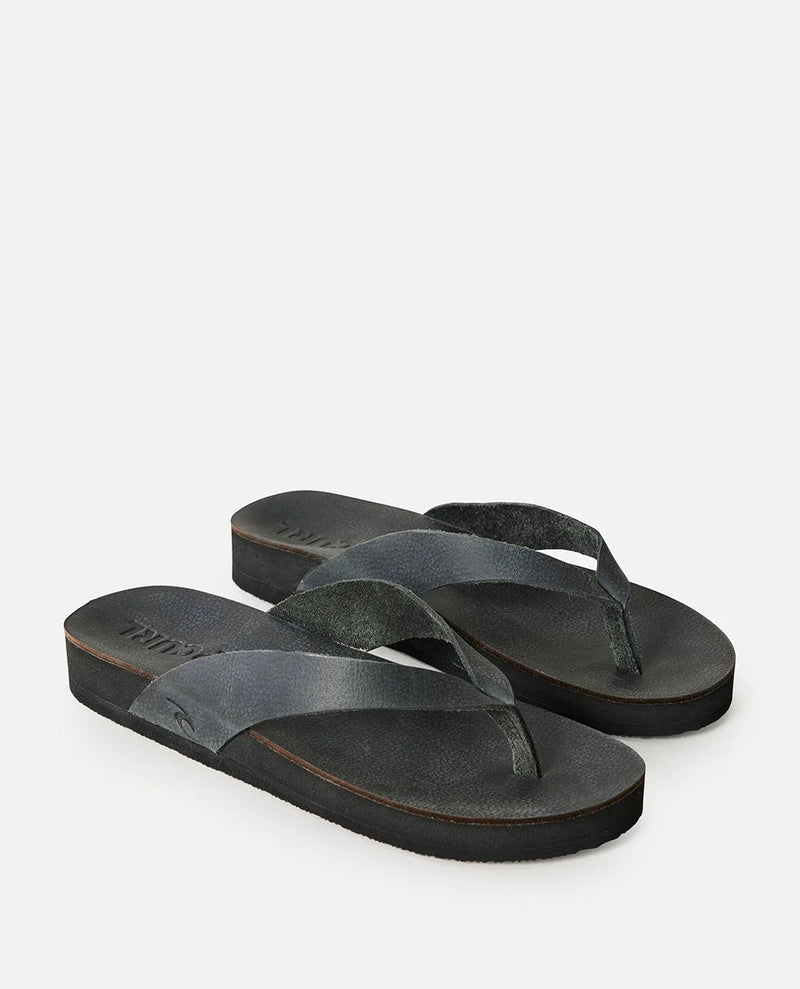 Freedom Leather Bloom Open Toe - Black