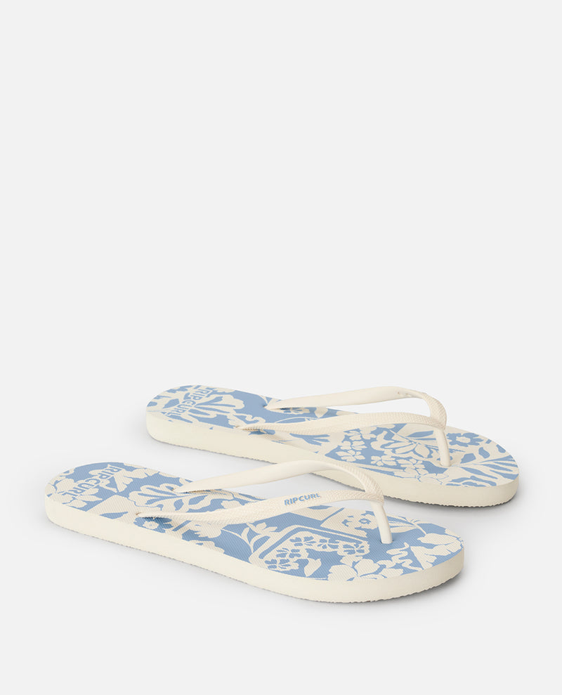 Mixed Bloom Open Toe - Blissful Blue