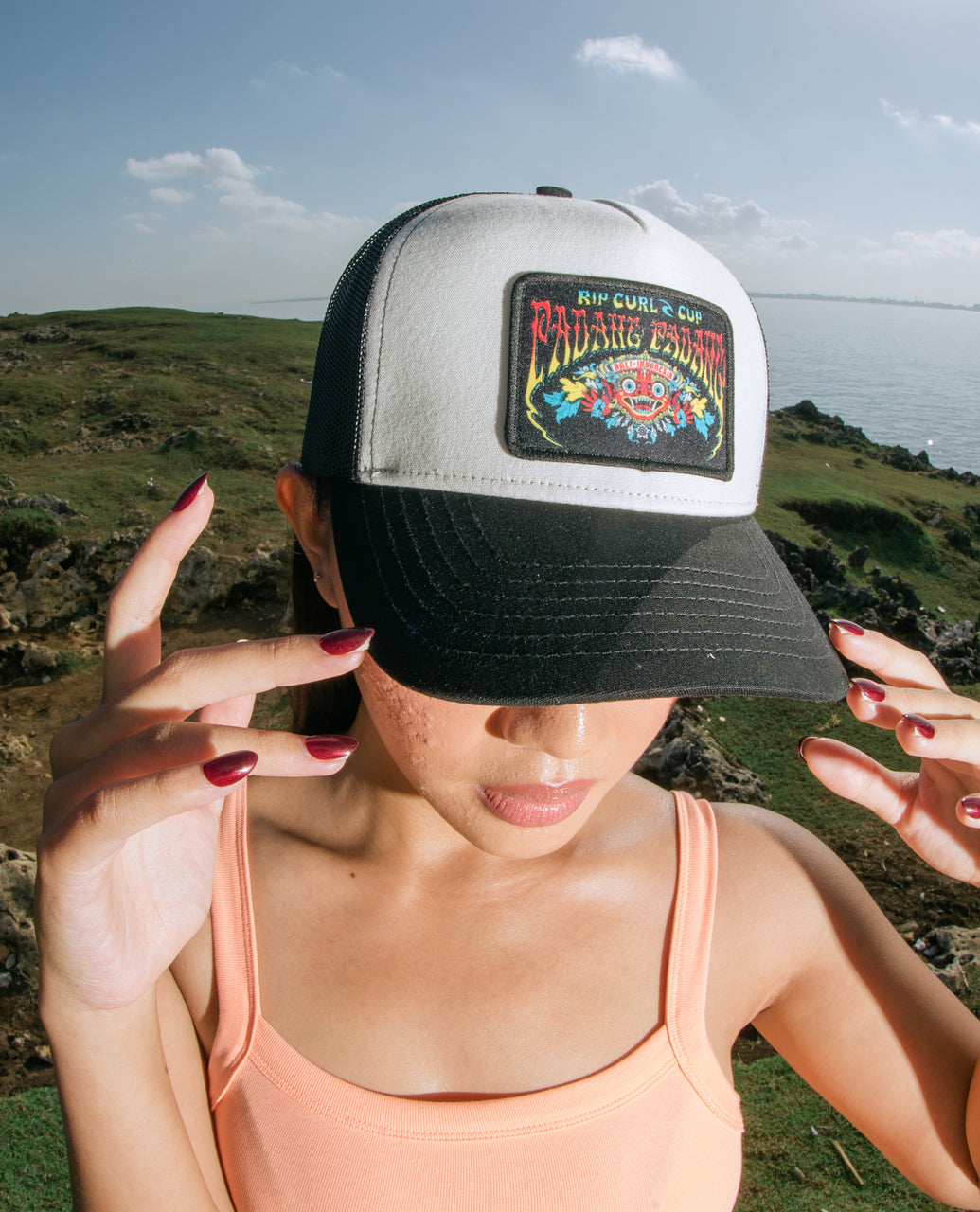 Padang Cup 26 Trucker Cap - White/Black