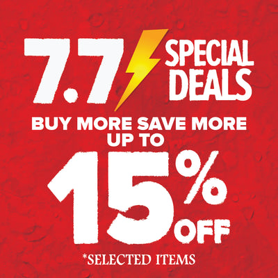 7.7 Special Deals Buy More save More up to 15%