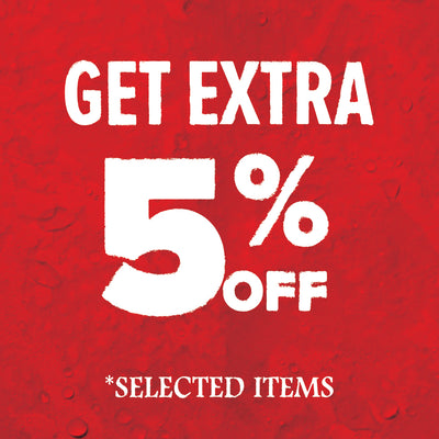 Extra 5% OFF on Normal Priced items
