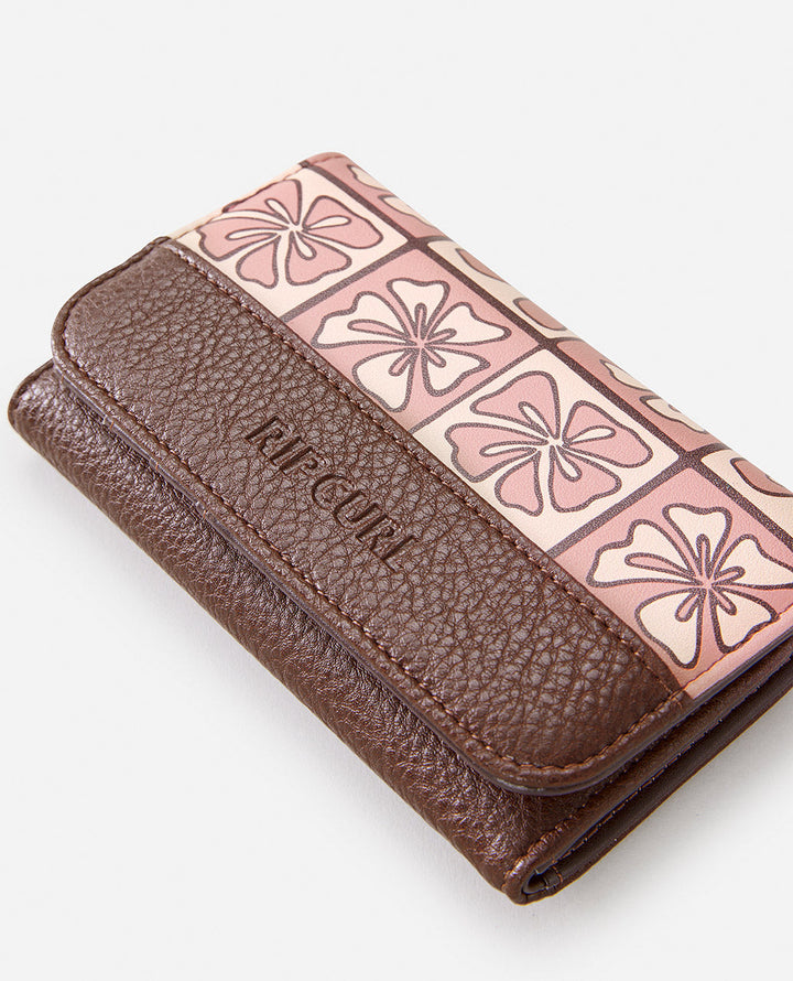 Mixed Floral Mid Sized Wallet - Surf Equipment for womens