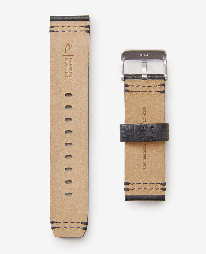 Leather 22mm Watch Band Black Surf Watches for mens – Rip Curl