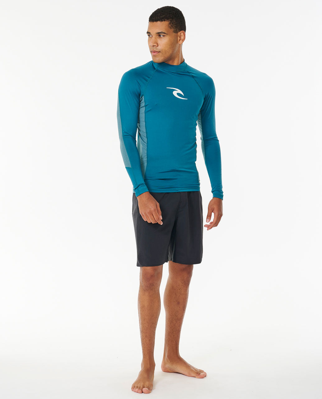 Waves UPF Perf Long Sleeve Rash Vest - Deep Ocean - Surf Wetsuits for ...