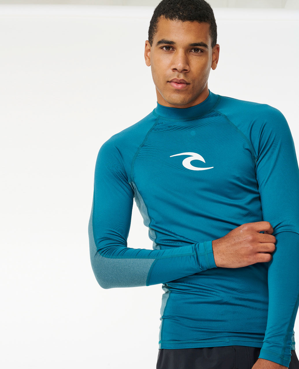 Waves UPF Perf Long Sleeve Rash Vest - Deep Ocean - Surf Wetsuits for ...