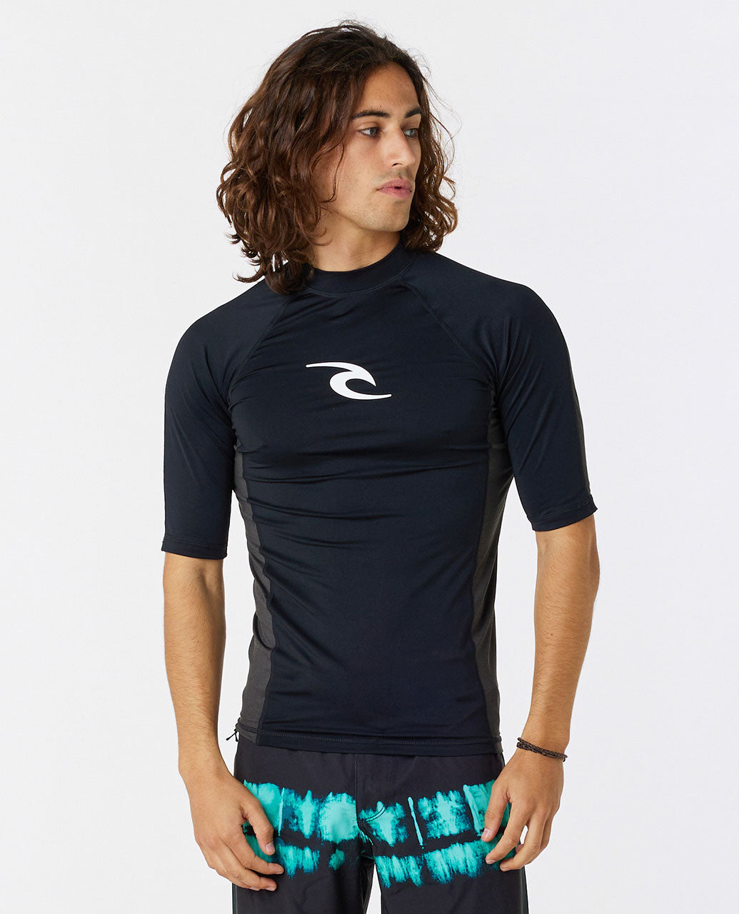 Waves UV Short Sleeve Rash Vest - Black - Surf Wetsuits for mens – Rip ...